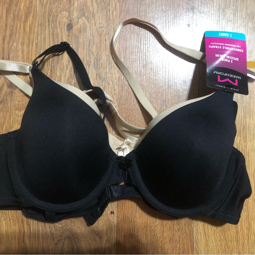 Pair of Maidenform t-shirt bras
